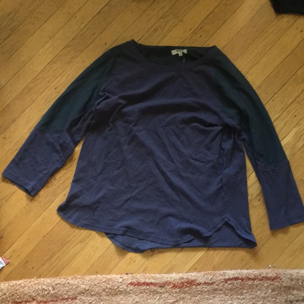 madewell shoulder detail long sleeve